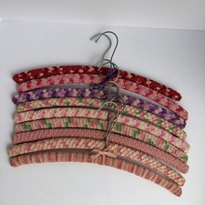 Vintage Granny Chic Crochet Hangers Lot Of 9