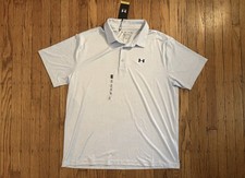 Men  s Under Armour The Playoff Polo Shirt 2X NWT Heather Blue