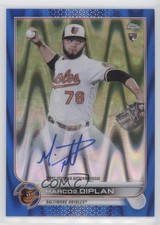 2022 Topps Chrome Rookie Blue RayWave Refractor 112/150 Marcos Diplan Auto 1b8