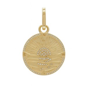 Authentic Sunrise Compass Medallion 14K Gold- Plated Celestial Navigator