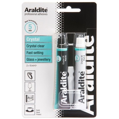 Araldite Crystal Tubes (2 x 15 ml) ARA400008 15 ml, klar 