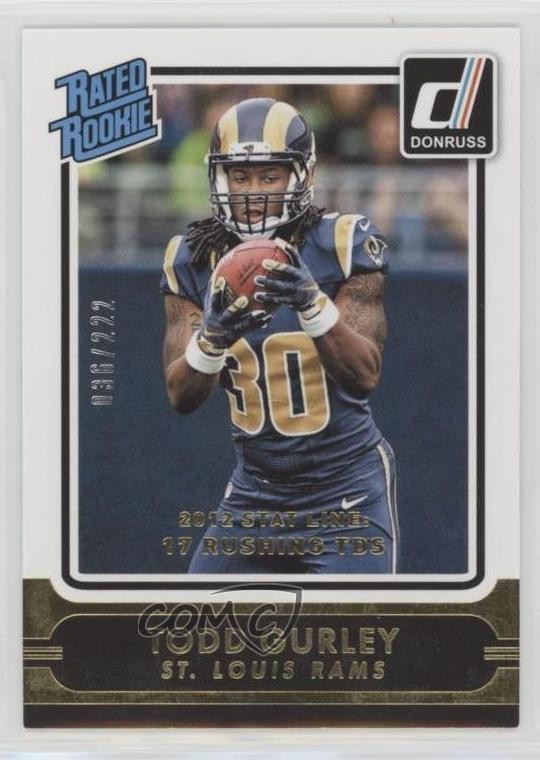 Todd Gurley Panini Donruss #206 Season Stat Line