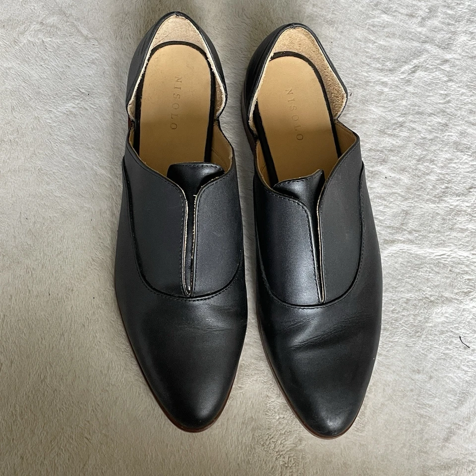 Mocasines para mujer Nisolo Emma d'Orsay Oxford 2.0 | Talla 9.5 | Cuero sin cordones hechos a mano Foto 4 de 4
