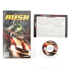 Rush (Sony PSP, 2006) No Manual Heavily Scratched Shell Tested & Works