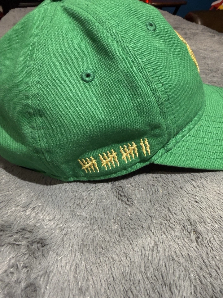 Chapéu de beisebol verde Boston Celtics logotipo trevo 17 campeonatos detalhes dourados! - Imagem 2 de 4