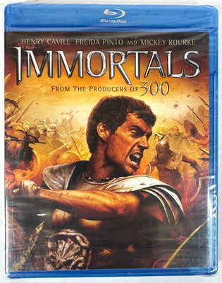 IMMORTALS 2011 BLU-RAY Henry Cavill Mickey Rourke John Hurt NEW Myth Fantasy