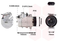 Kompressor, Klimaanlage VAN WEZEL 0600K384