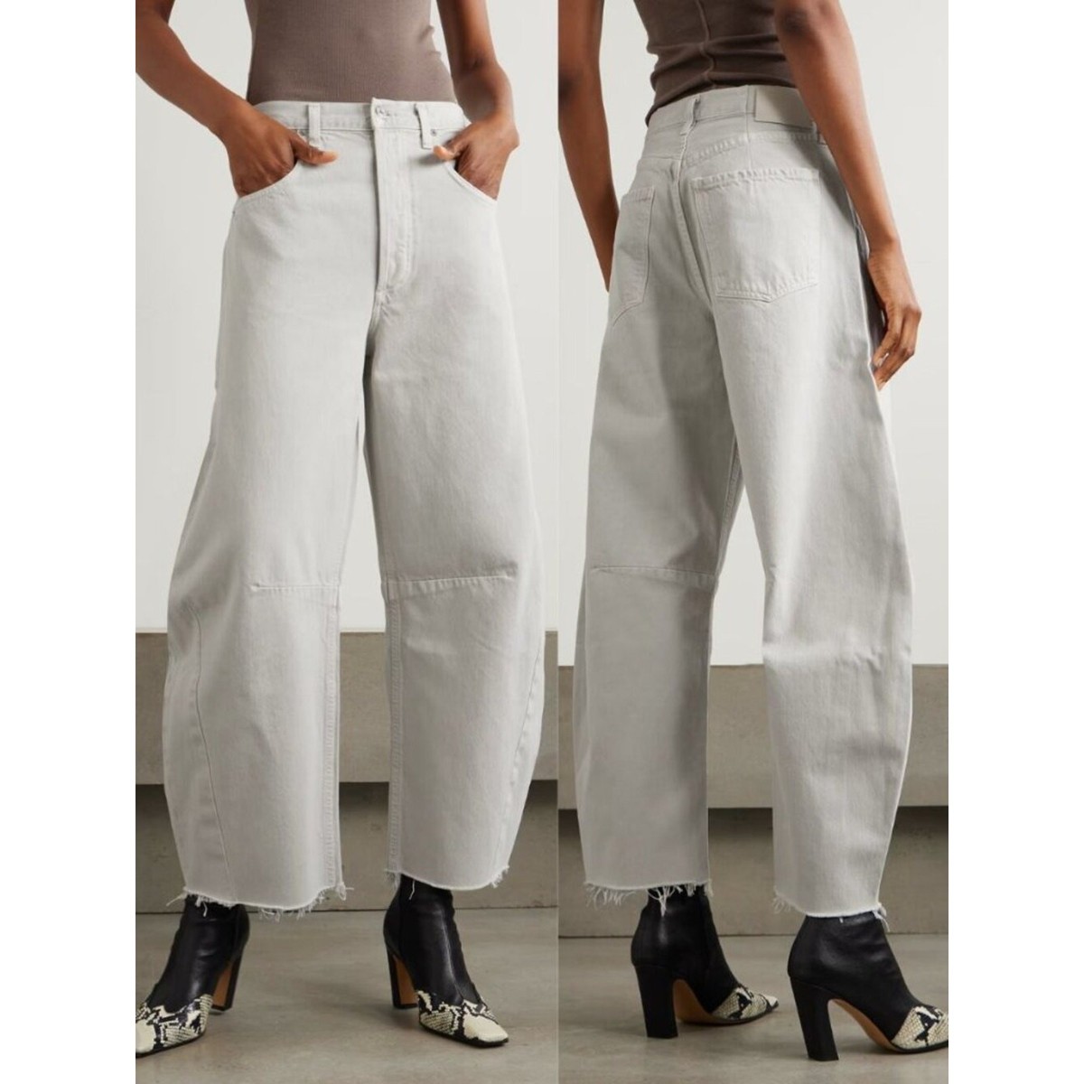 [CITIZENS OF HUMANITY］HORSESHOE JEAN 27 Citizens of Humanity Horseshoe Jean Cappuccino Grey Barrel Wide