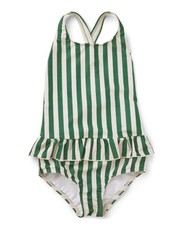 LDIOIF Toddler Girls One Piece Swimsuits Crossback Bathing Suits Bright Green...