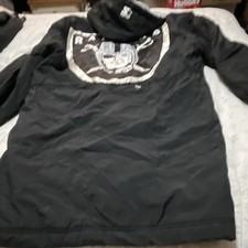 Starter Oakland Raiders NFL Football Black/Gray Insulated Parka Coat Jacket 2xL