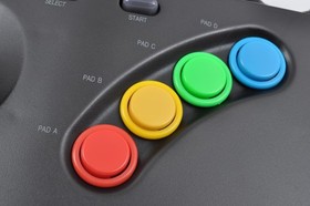 NEO GEO AES Console  AES3-6, BIOS Socketed, RGB Bypass, SEIMITSU BUTTON, SNK