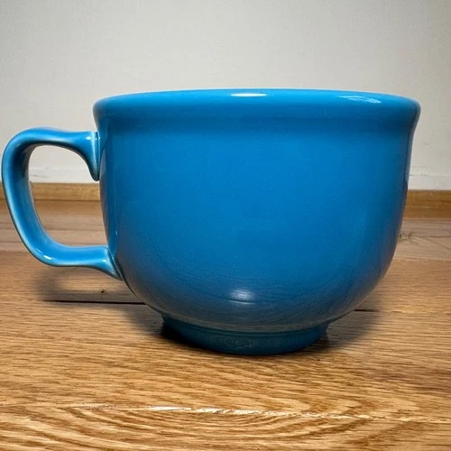 Homer Laughlin Fiesta Peacock Blue Jumbo Coffee Tea Soup Mug 18 oz