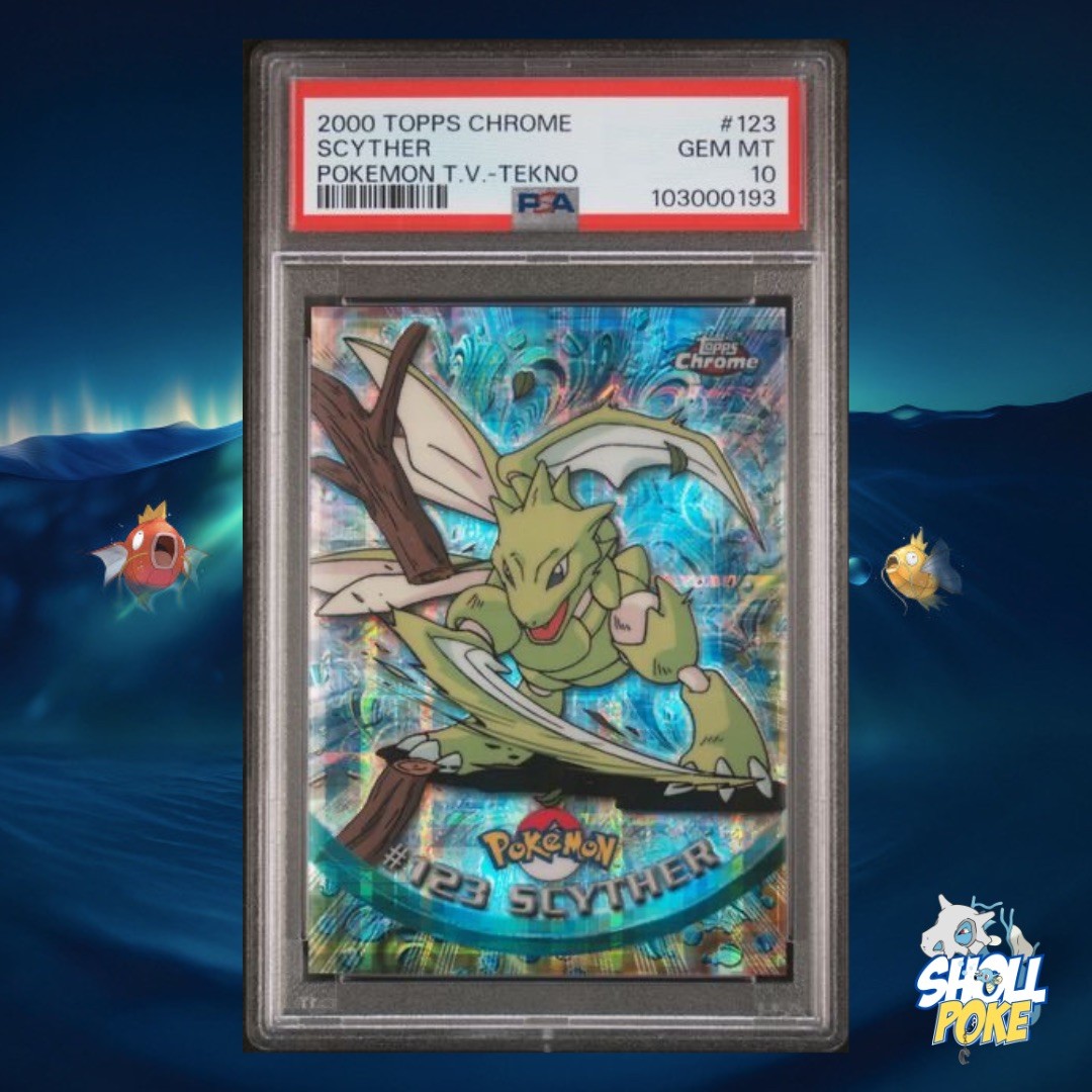 2000 Pokemon Topps Chrome TEKNO SCYTHER PSA 10 💎