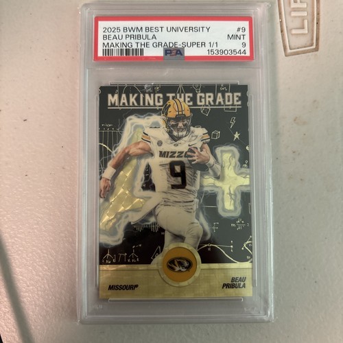 Beau Pribula Making The Grade 2025 Bowmans Best U SuperFractor #MG-9 PSA 9