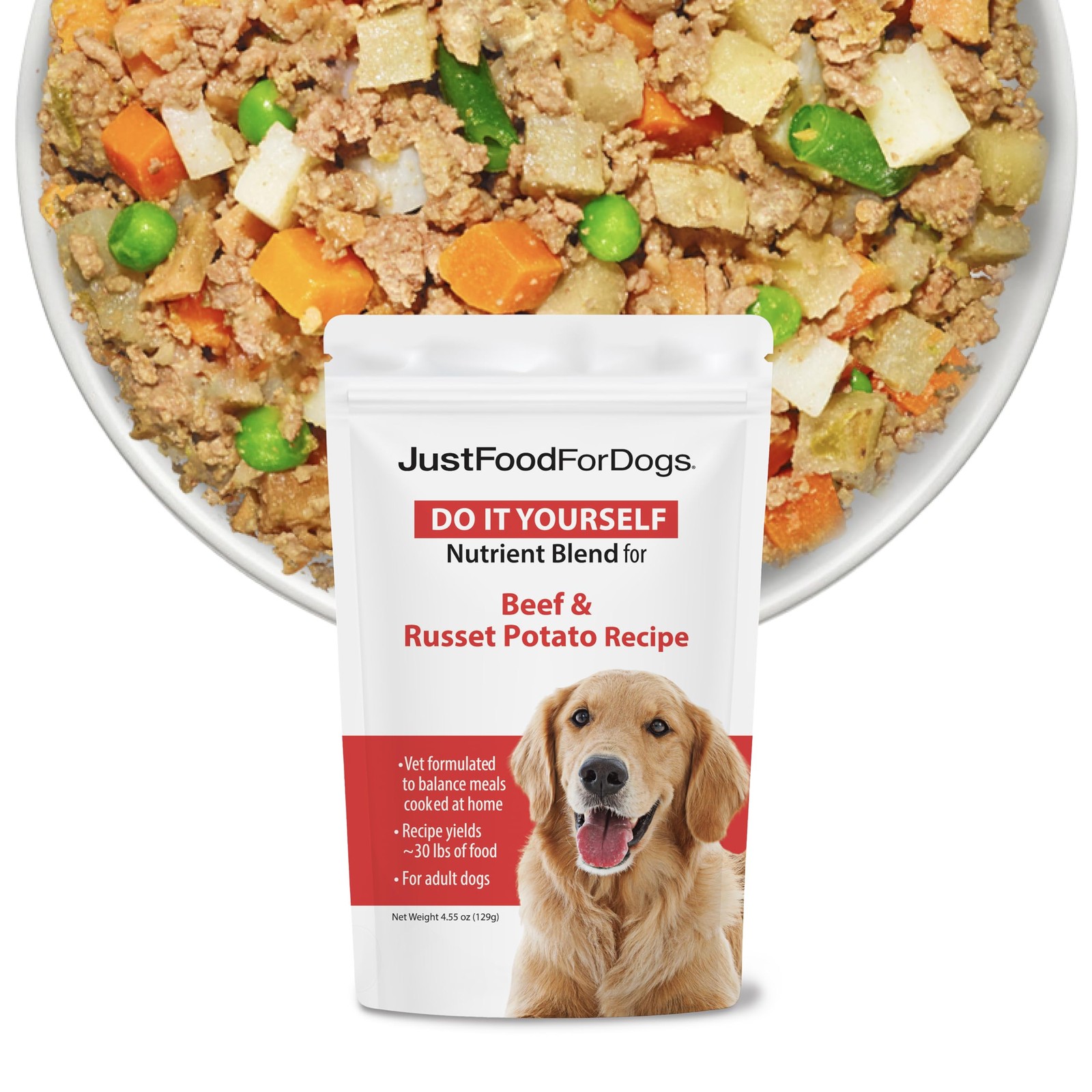 JustFoodForDogs DIY Nutrient Blend for Homemade 4.55 Ounce (Pack of 1),