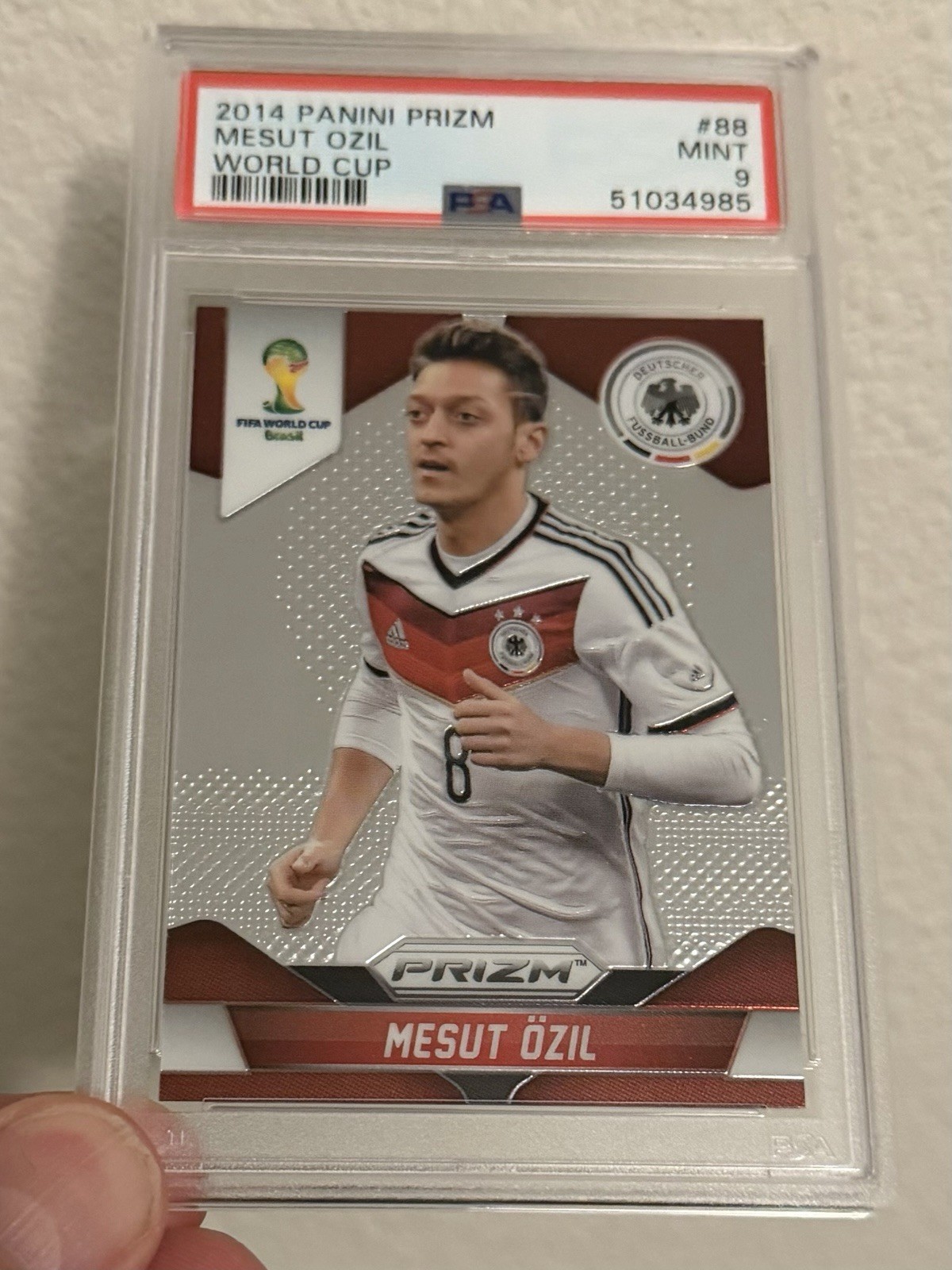 2014 Panini Prizm World Cup - Mesut Ozil #88 PSA 9
