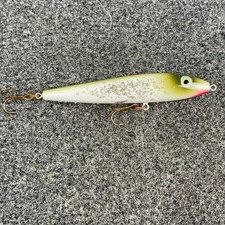 Rebel Jumpin' Minnow T10 Vintage Topwater Lure 3.5" 3/8oz Silver Flitter T10SS