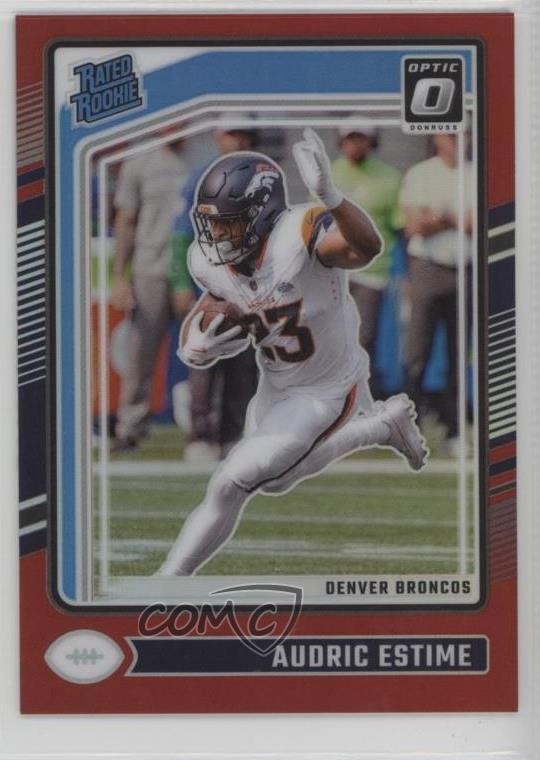 2024 Panini Donruss Optic Red Prizm 125/125 Audric Estime #206 Rookie RC