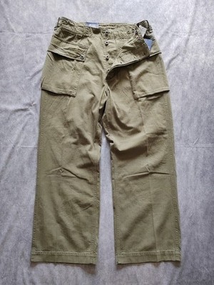 Polo Ralph Lauren Herren RL44 Utility Cargo Hose Fischgrät Grün Größe W30 L32