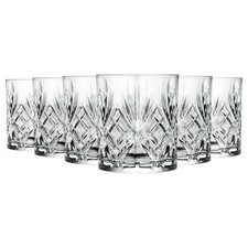 Crystal Melodia Whisky Glasses - 240ml - Pack of 6