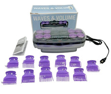 NIB Conair 11 Flocked Waves  Volume Ceramic Rollers Velvet Flocking Hair Style