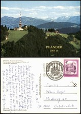 Bregenz Pfänderspitze mit Berghaus und Pfänderbahn-Bergstation 1984