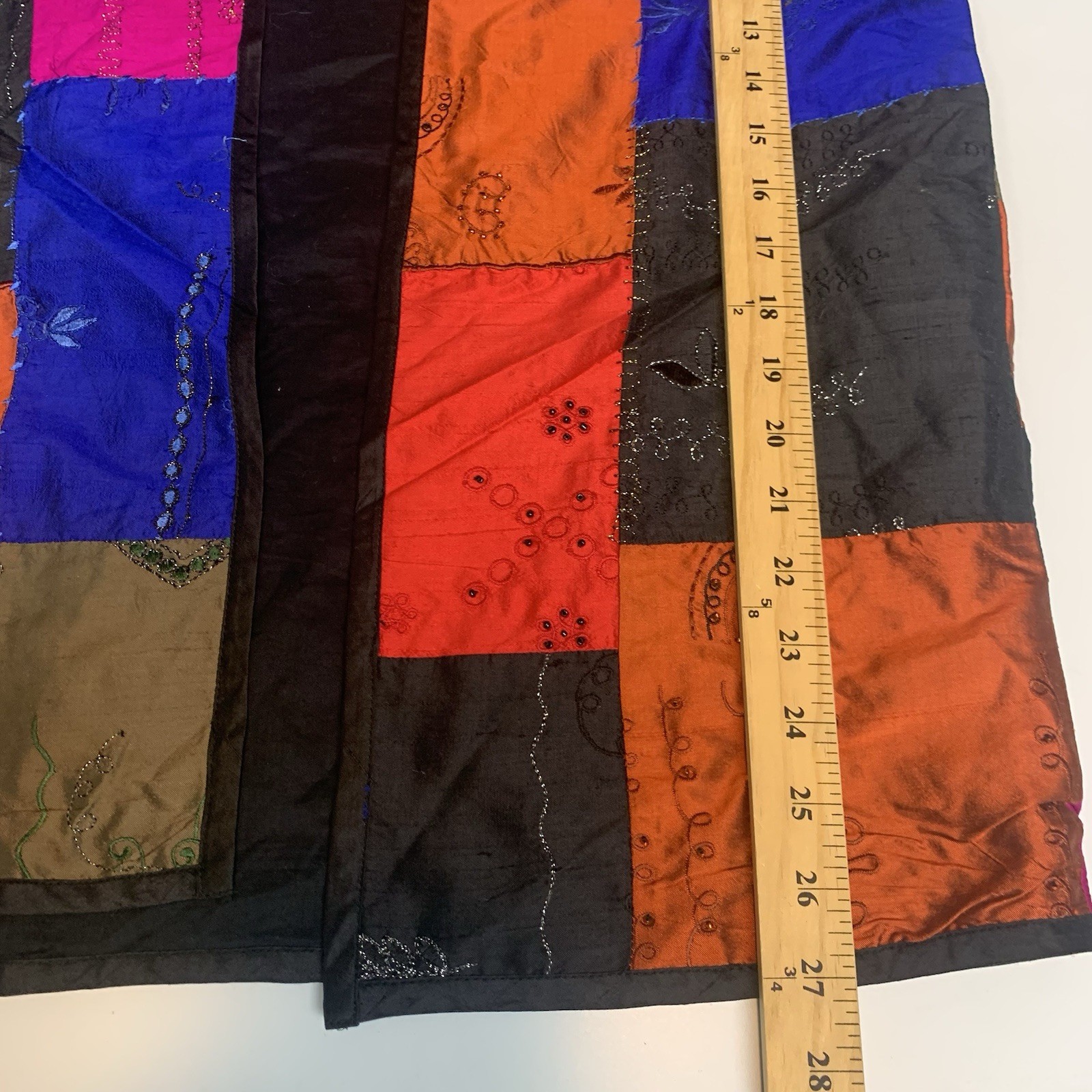 Chicos Design Jacket 0 Small Patchwork Beaded Boh… - image 6