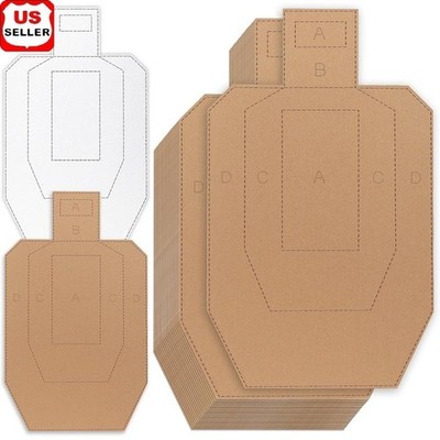 Tactical Cardboard Shooting Targets 30x18 Inch Silhouette Training Practice New
