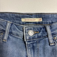 Levi's 721 Women's High Rise Skinny Jeans Size W28xL30 Perfect Condition Blue