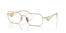 Prada Eyeglasses PRA 53V ZVN 1O1 54mm Pale Gold / Demo Lens