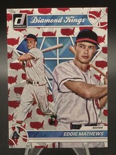 2023 Panini Donruss #13 Eddie Mathews Diamond Kings United States 05/50 SP