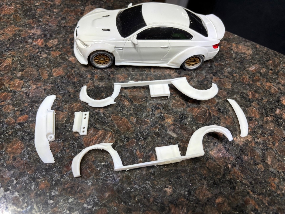 Mini-Z BMW E92 M3 Widebody kit Drift Body 102mm | eBay