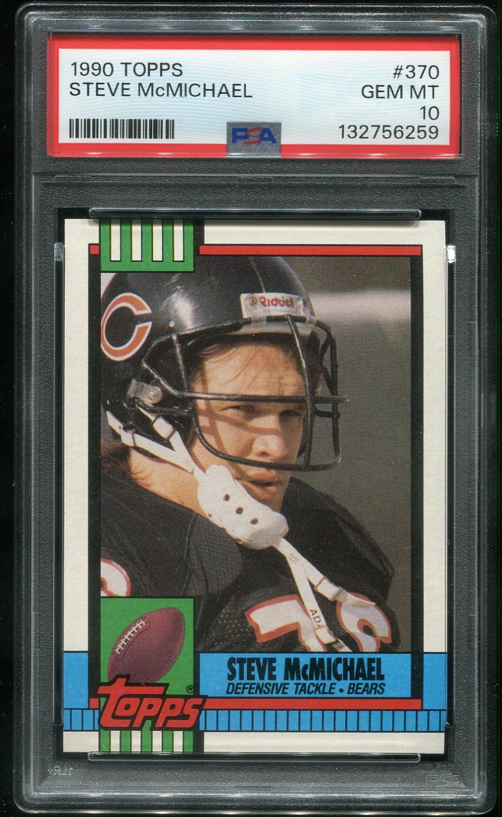 1990 Topps Steve McMichael #370 (HOF) PSA 10 (132756259)