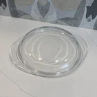 Vtg Clear Pyrex Lid ONLY 683-C 683C Round Fits 023 Flaw