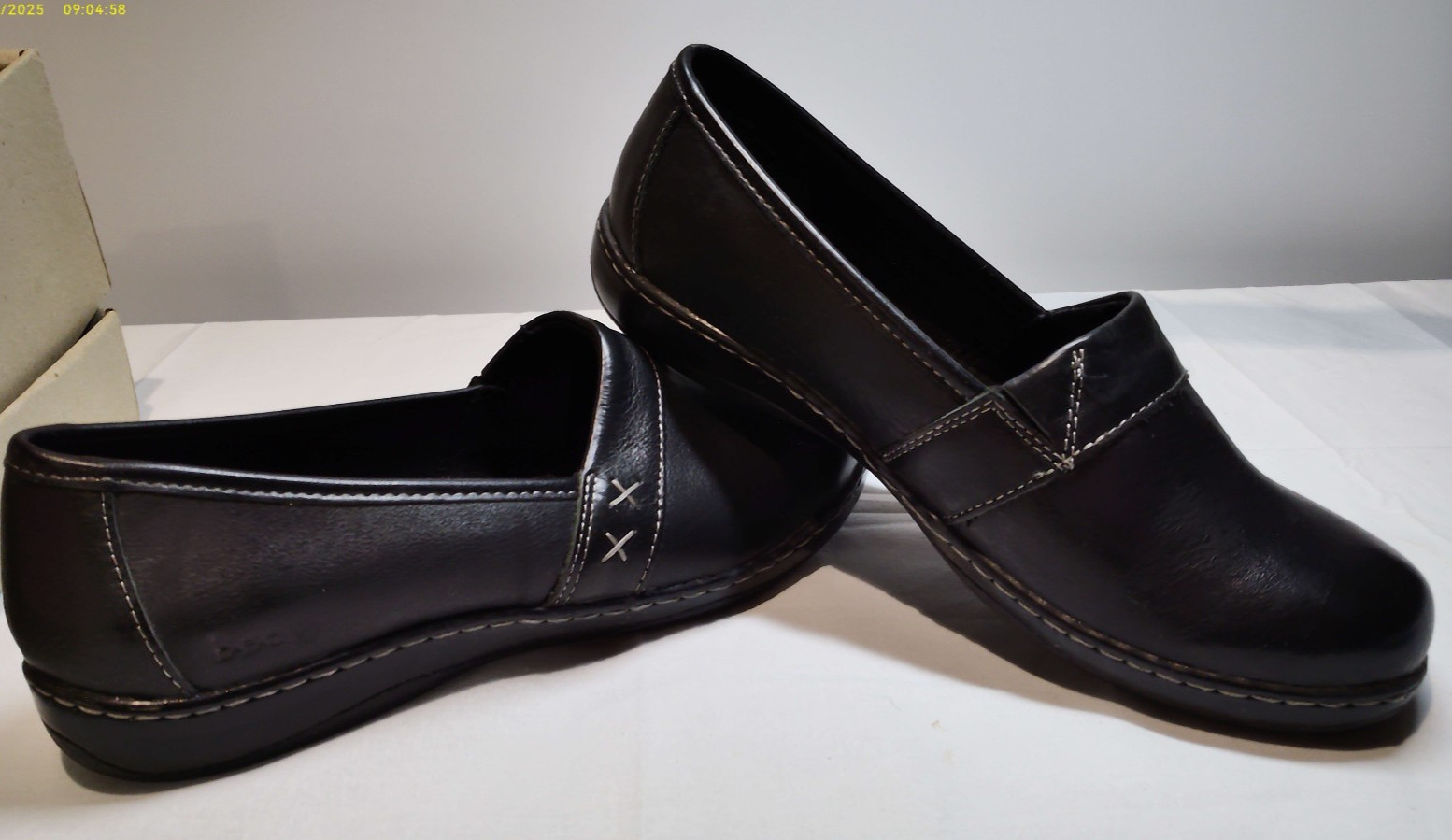 BOC  Born Concept Howell Women's Black Leather Slip On Shoes Size 10W