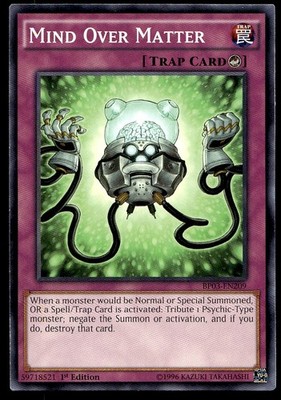 Mind Over Matter - BP03-EN209 - 1st Edition - YuGiOh | Buy 3 Get 5 Free