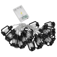 20LED String Light 9.8Ft Warm Retro Halloween Kerosene String Light For Gard Set