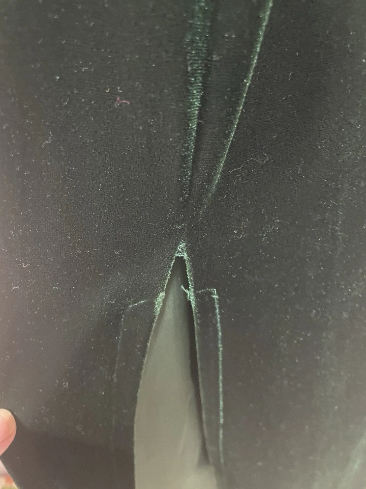 Fashion Code USA Green Velvet Vintage Side Split Holiday Maxi XL Dress - Image 4 of 4