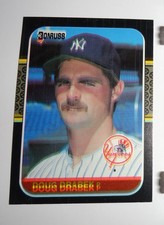 1987 Donruss # 251 Doug Drabek New York Yankees Double Print Error A Must See