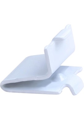 20 Pack Rok Hardware Adjustable Steel White Pilaster Shelf Support Clip