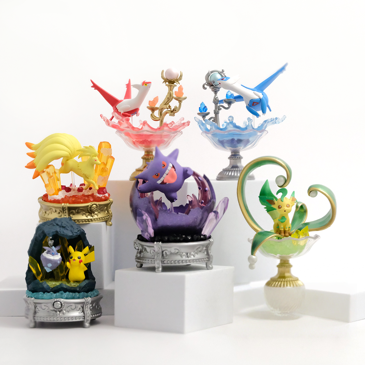 Pokémon Re-Ment Set of 3 RE-MENT Miniatures Pokemon Gemstone Collection Vol.3 Trading