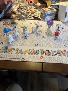 Rare Vintage 101 Dalmatians  Disney Toys Set Of 6￼