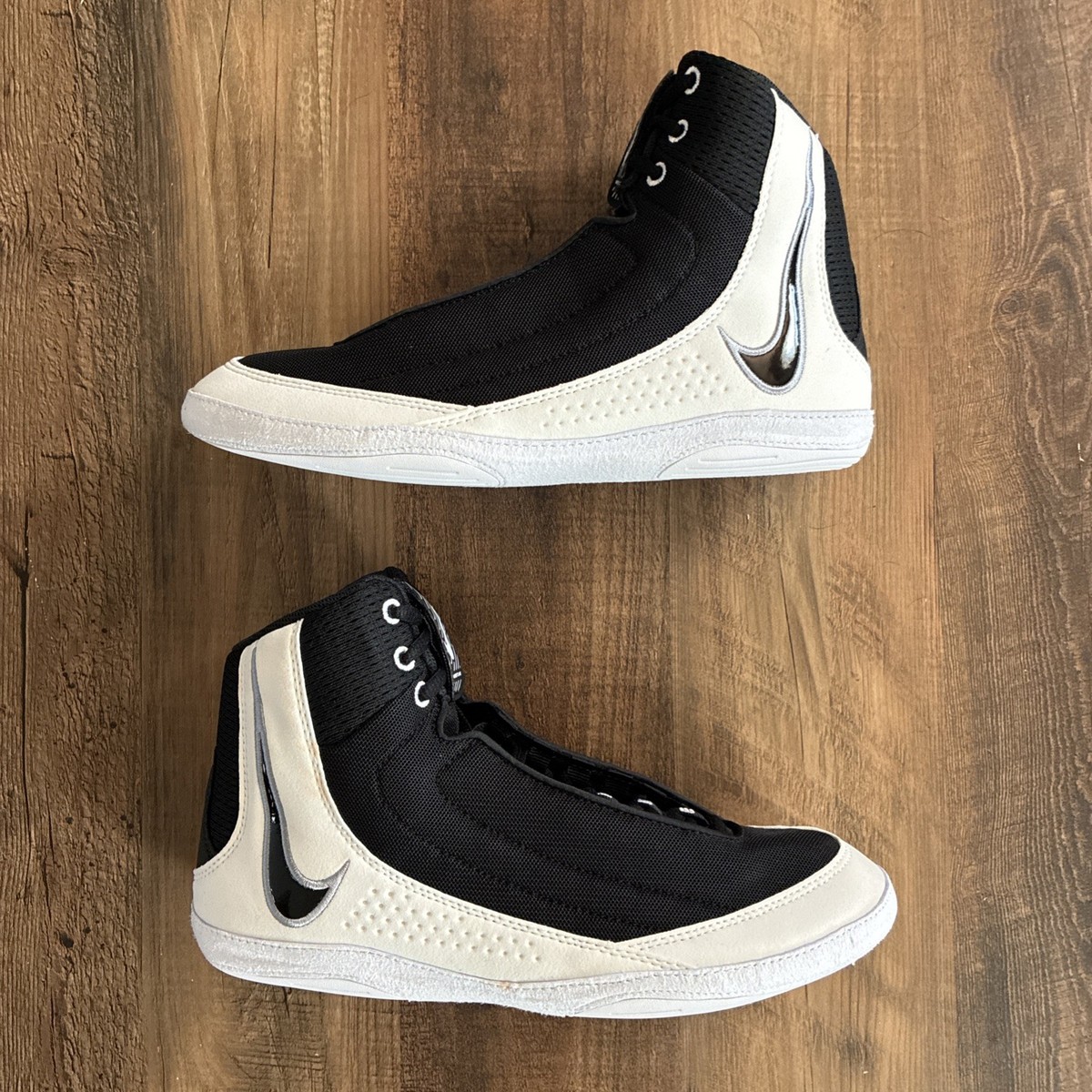 Nike Inflict 4 Black White Men Size 9 Wrestling Shoes New HM9674