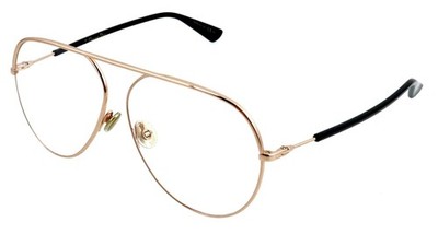 New CHRISTIAN DIOR Dioressence 15 DDB 58mm Rose Gold Eyeglasses Frames Italy