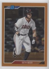 2020 Bowman Heritage Chrome Prospects Orange Refractor /25 Seth Beer r9d