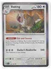 Slaking 162/193 Rare Paldea Evolved Pokemon Holo Near Mint