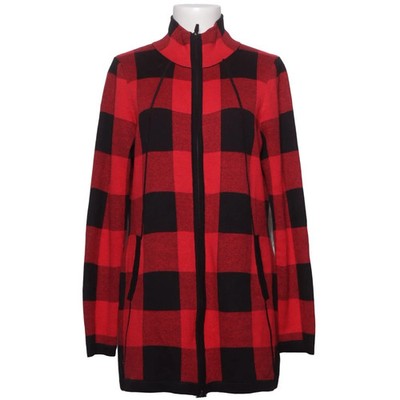 Adrienne Vittadini, Strickjacke, Damen, Größe: L, Rot/Schwarz #kHP