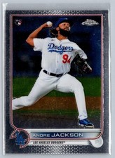 2022 Topps Chrome Sonic #121 Andre Jackson ROOKIE Los Angeles Dodgers