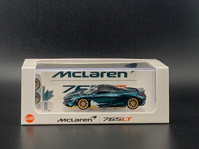 CM Model McLaren 765LT Metallic Green with Black Top 1/64 | eBay
