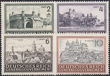 Generalgouvernement Nr. 113-116 postfrisch ** "Bauwerke"